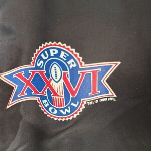 Super Bowl XXVI Black Bomber Jacket